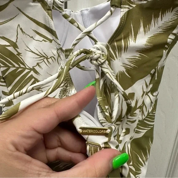 Kenny Flowers Watercolors The Bali Swimsuit Size Medium - Picture 5 of 8